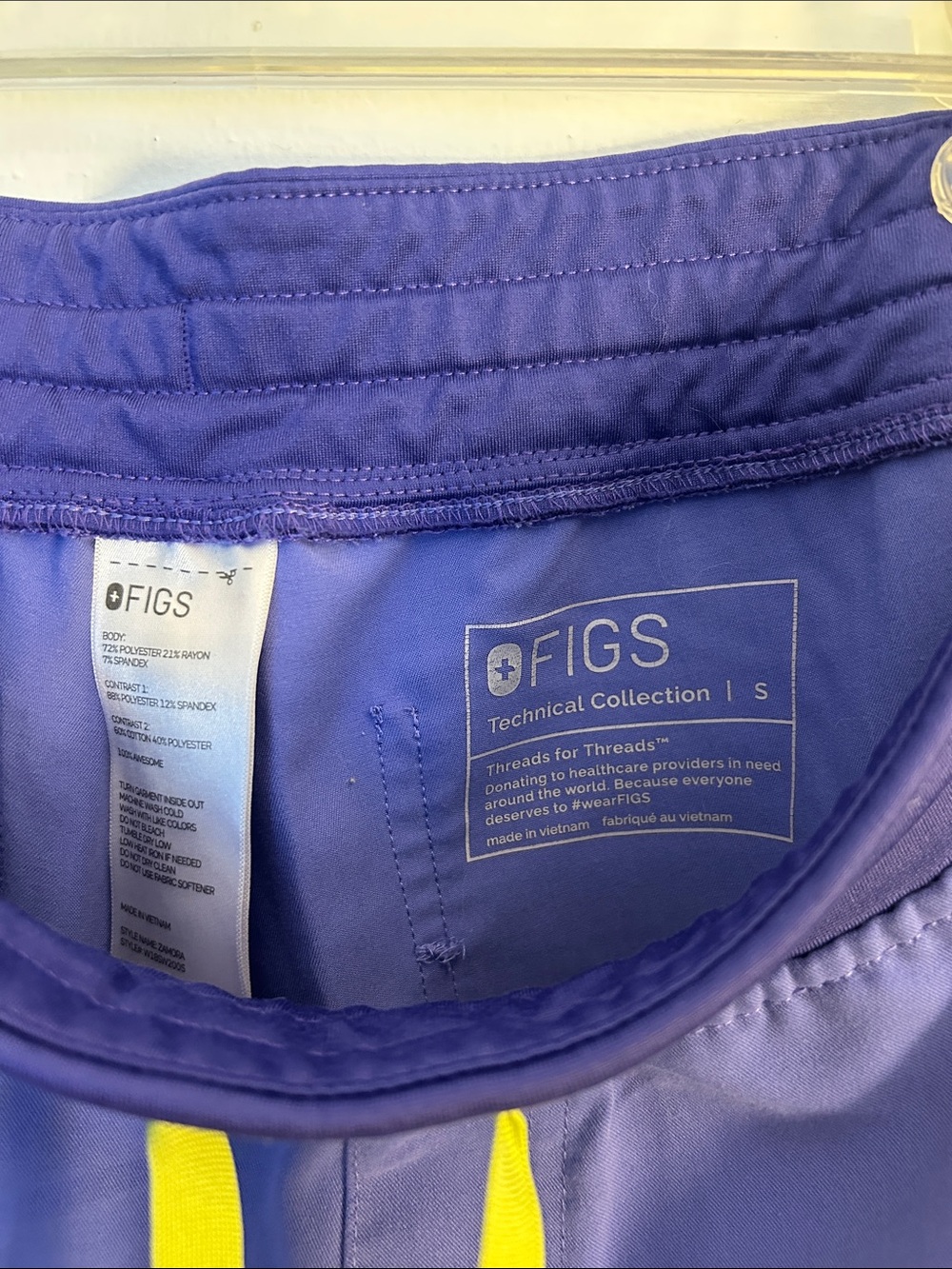 FIGS Women’s Zamora Joggers in Limited Edition Blueberry - S - Picture 5 of 7